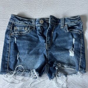 RSQ Blue Distressed Jean Shorts